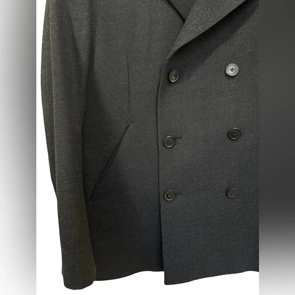 Theory Men’s Wool Blend Pea Coat. Slim Fit. Large. - Picture 3 of 9